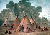 George Catlin Sioux Village painting